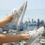 Cole Haan  | Women's Zerogrand Studiogrand Stitch Knit Light Gray Sneakers, 9B Photo 9