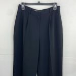 Anne Klein  Black Pleated Straight Leg High Rise size 8 Photo 1
