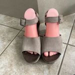 Kork-Ease ‎ Womens Wedge Sandals Size 10M Brown Tan Beige Suede Chunky Strap Photo 9