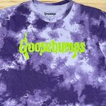 Goosebumps Purple Tie Dye Graphic Tee Shirt Women’s Medium Photo 1