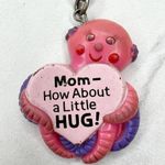 Octopus Baby Mom Hug Keychain Keyring Pink Photo 3
