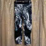 Nike  Pro Dri-fit Women's Colorful Black Psychedelic Training Capris Small Photo 1