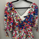 Majorelle Janelle Mini Dress in Patchwork Multi Color Floral Dress Size Small Photo 7