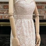 Urban Outfitters  (Pins and Needles) pale pink strapless lace minidress / 4 / EUC Photo 1