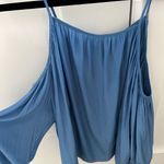 Maje Blue Off The Shoulder Top Photo 1