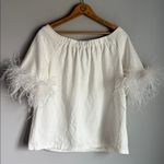 Tuckernuck  White Feather Miranda Off The Shoulder Blouse Photo 2