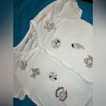 Blair Vintage Beachy Embroidered Button Up Top Medium Photo 7