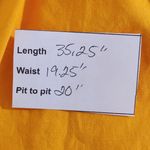 CeCe Orange Gold Sleeveless Tiered Cotton Dress Size Large Gold Mini Dress Photo 1