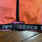 New Balance “Achiever” Crop Style Sports Bra, Pink/Orange, Large Photo 1