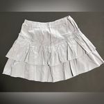 KIRIOUS Gray Khaki Layer Ruffle Mini Skirt NWT Women’s Sz Small Photo 1
