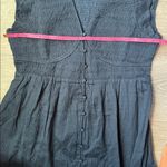 Quince NEW Organic Textured Cotton Smocked V-Neck Midi Dress XL Photo 9