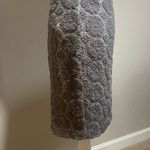 Ann Taylor Womens Sz 4P Crochet Lace Pencil Skirt Gray Sequined Photo 7
