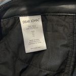 Dear John Jeanne Flare High Rise Cropped Flare Pants Vegan Leather Black Photo 7