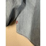 Levi's  Balloon Sleeve Denim Chambray Top Womens L Western Rodeo Cowgirl Photo 2