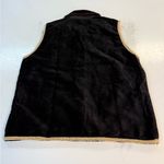 Vintage 90s New Black Velveteen Vest with Colorful Angel Embroidery Christmas Red Size M Photo 1