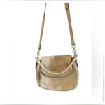 Kate Spade  Beige Leather Shoulder Bag‎ Gold Accents Casual Women's Handbag Photo 9