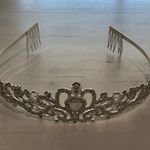 Silver tone Rhinestone Tiara Crown Headband Hair Comb‎ Wedding Bridal Princess Photo 0