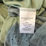 Bloomchic Eyelet Dress Plus Size Short Sleeve Sage Green Midi with Pockets 12 Photo 7