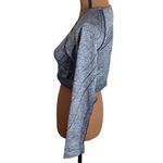 Gymshark hyper-amplify seamless long sleeve crop top in black marl size L Photo 3