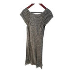 Alfani Petite 100% Silk Gold Black Green Sheath Fully Lined Dress Size 14P Photo 4