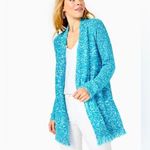 Lilly Pulitzer Mavery Cardigan Turquoise Shore Marl size small Photo 0