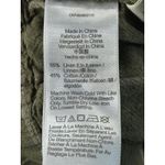 Madewell Olive Green Striped Wide Leg Crop Pants Size Small Linen Blend Photo 6