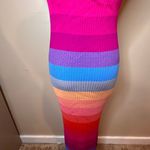 Banana Republic  Rainbow Pride Stretchy Bodycon Dress SZ S Midi Dress Colorful Photo 3