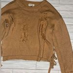 Peach Love California Peach Love Distressed Women’s Sweater Photo 0