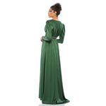 Mac Duggal  55702 Emerald Green Rhinestone Trim Puff Sleeve Gown size 14 UB Photo 10