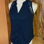 Xhilaration Mossimo blue lace sleeveless top Photo 7