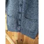 ana Women's Gray Cardigan Sweater Medium Button Front Longline‎ Pockets Photo 2