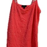 GLO Jeans Red Sequin Camisole Top Size L Photo 0