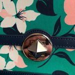 Kate Spade Authentic  Leather/Floral canvas turnlock flap Crosby/Sarchel 2 straps Photo 6