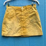 RE/DONE  Women's Size 29 Mustard Yellow Corduroy 70s Style Mini Skirt Photo 3