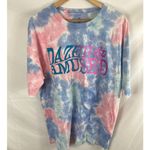 BP NWT . Oversize Graphic Tee In Purple Tiedye Dazed Amused size small Photo 1