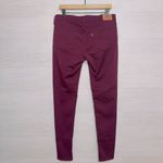 Levi's 710 Women's Red Maroon Super Skinny Mid Rise Casual Pants size 32 Photo 5
