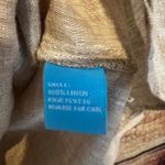 J. McLaughlin  Fallon Linen Button Detail Popover Tunic Top Large Long Sleeve Photo 5