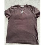 Madewell Cotton Perfect Crewneck Tee Womens Brown Size XXS NS581 Photo 0