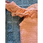 Bobi  Off‎ Shoulder Ruffle Tube Top Guava Peach Size Medium Boho Photo 3