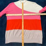 Chinti & Parker Wool Cashmere Color‎ Block High Neck Sweater Soft Lightweight L Pink Size L Photo 12