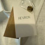 Hevron Linen White Sleeveless Button Photo 3