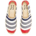 Soludos NEW x Lem Lem Espadrille Comfort Slip-On Shoes in White/Cherry Red Photo 1