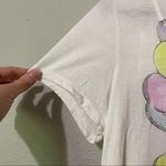 Disney  Up Balloon Print Short Sleeve Tee Shirt Womens Small White Colorful Print Photo 3