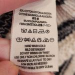 Free People Spells Trouble Stripe Pullover Sweater 3/4 Sleeve Ivory Black Small Photo 9