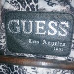 Guess  L Full Length Logo Lined Pea Coat Double Breasted Belted Wool in Black Photo 14