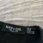 Nasty Gal  Black Smocked Ruffle Oversized Mini Dress Size 0 Short Sleeve Photo 10