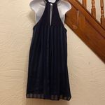 BCBGeneration  mock neck navy blue dress Photo 3