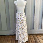 High Low Maxi High Slit Romper Dress Size S White Photo 2