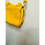 JASON WU Yellow Leather Adjustable Crossbody JW Logo Ruched Handle Rommy Bag Photo 4