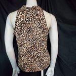 Rafaella  Brown & Tan Leopard Tank Top (S) Photo 3